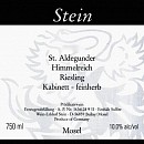Stein St. Aldegunder Himmelreich Feinherb Riesling 2012